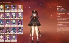 CONTA GENSHIN NÍVEL 51 (5★ HU TAO, MONA, JEAN E YAE MIKO)