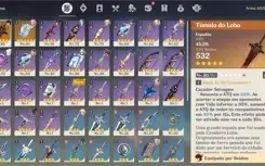 CONTA GENSHIN NÍVEL 51 (5★ HU TAO, MONA, JEAN E YAE MIKO)