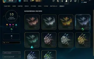 Esmeralda 3 com 50 Champs e 5 skins + 2 Fragmentos