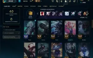 Esmeralda 3 com 50 Champs e 5 skins + 2 Fragmentos