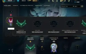 Esmeralda 3 com 50 Champs e 5 skins + 2 Fragmentos