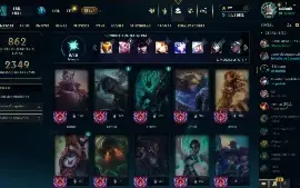 Conta Gold 223 Skins Todos os champs +15 Maestrias