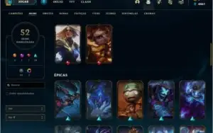 Conta League of Legends PLATINA V