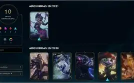 CONTA LEAGUE OF LEGENDS (ELO PLAT, 10 SKINS, 40 CHAMPS)