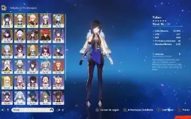 Conta Genshin AR56 com Asa Rara(Asas do banquete)
