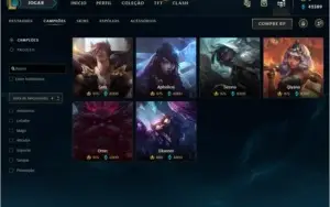 Conta de LoL criada na S3