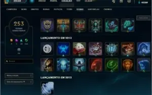 Conta de LoL criada na S3