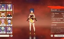 Conta Genshin AR55 Xiao, Klee, Venti, Yae Miko e Eula