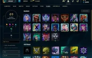Conta Diamante 1 com 25 Champs e 2 Skins + 12 Fragmentos