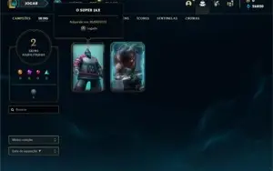 Conta Diamante 1 com 25 Champs e 2 Skins + 12 Fragmentos