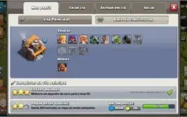 Conta Clash of Clans Cv 10 com 9500 gemas