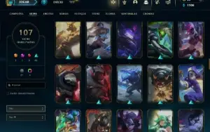 Fullacesso - Conta De 2016 - 107 Skins - Level 393 - 165 Cam