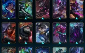 Conta LOL Mestre, Main Assassino, Todos os Champs, 140+skins