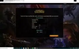 Conta de League of Legends com 98 skins todos os campeões G5