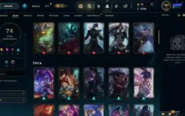Conta prata 4 - FULL ACESSO -132 campeões - 74 skins