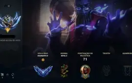 Conta League of Legends diamond 2 65% de win rate