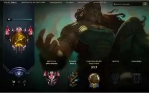 Conta LOL Grão Mestre Flex, Diamante Solo - Icones Raros
