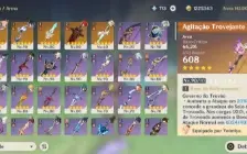 CONTA GENSHIN AR57 /13x5★/ Yelan + Aqua / Yoimiya + Agitação