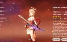 CONTA GENSHIN AR57 /13x5★/ Yelan + Aqua / Yoimiya + Agitação
