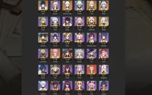 CONTA GENSHIN AR57 /13x5★/ Yelan + Aqua / Yoimiya + Agitação