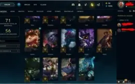 CONTA UNRANKED (EX OURO 4), COM 34 CAMPEÕES E 4 SKINS LVL 57