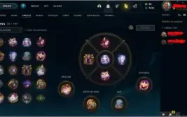 CONTA UNRANKED (EX OURO 4), COM 34 CAMPEÕES E 4 SKINS LVL 57