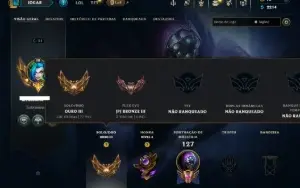 Ouro 3 com 80 Champs e 19 Skins