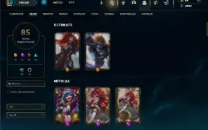 Diamante 3 com 90 Champs e 85 Skins