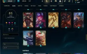 Diamante 3 com 90 Champs e 85 Skins