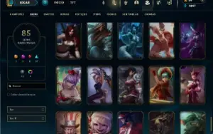 Diamante 3 com 90 Champs e 85 Skins