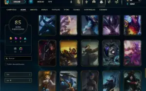 Diamante 3 com 90 Champs e 85 Skins