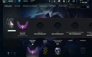 Mestre com 23 Champs e 11 Fragmentos de skins