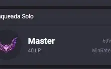 Conta Mestre lol mono adc queue gm/chall