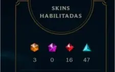 CONTA LEAGUE OF LEGENDS 290 SKINS E DIAMANTE 4