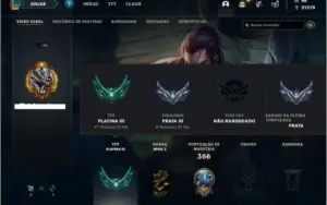 Conta prata 3 com 104 Champs e 70 Skins