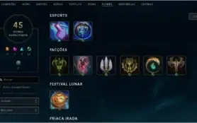 conta lvl 22  projeto leona  fnatic janna11 champs
