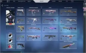 CONTA VALORANT E LOL 5 FACAS 5 AWPS 2 PHANTOMS E 4 VANDALS