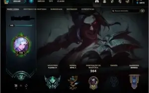 Conta Platina IV League of Legends nivel 145