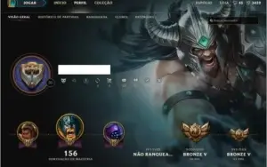 Conta League of Legends - Bronze + 53 Campeões e Skins+