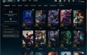 Conta ouro 4 com 3 skins e 24 champs