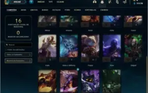 Conta ouro 4 com 3 skins e 24 champs