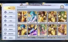 Conta nível 62 Saint Seiya Awakening