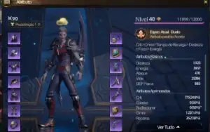 Tarisland | Assassin| Level 40 | Set Todo Roxo
