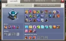 Clash of clans cv 13 upando, 6 construtor liberado.