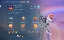 Conta Main Assasino Mobile Legends