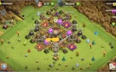 Vila de guerra no defense cv11 rara, clash of clans