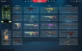 Conta com mercado noturno top e algumas skins de passe