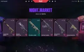 Conta com mercado noturno top e algumas skins de passe