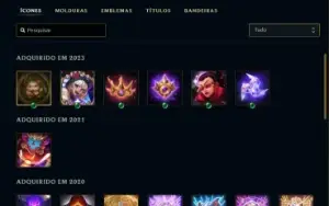 Conta league of legends 100% hand level com 1400 de rp