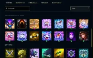Conta league of legends 100% hand level com 1400 de rp